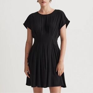 NWT Madewell The Lucie Pleated Mini Dress nk469 size 8 rare